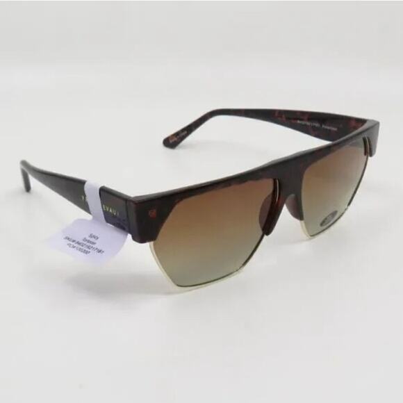Prive Revaux Sunglasses Polarized Spicy New Tortoise-Gold/Brown Geometric - Picture 3 of 5